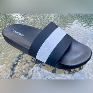 Calvin Klein Men's Anshu Slide Slip-on Sandals Black